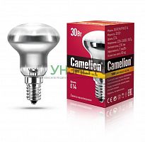 Лампа накаливания 30Вт E14 220В зеркальная Camelion 12657 Лампа накаливания 30Вт E14 220В зеркальная Camelion 12657