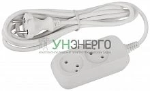 Удлинитель 2х3м без заземл. ПВС 2х0.75 UDL-10-230 Greenline Эра Б0065067