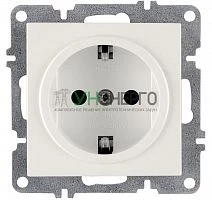 Розетка 1-м СП LAVIN/KAREN 16А IP20 с заземл. механизм бел. ARVIA 50 01 1000 217