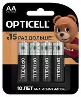 Элемент питания алкалиновый AA/LR6 (блист. 4шт) Basic Opticell 5051001