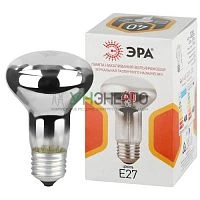 Лампа накаливания R63 40Вт рефлектор E27/E27 230В Эра Б0066550 Лампа накаливания R63 40Вт рефлектор E27/E27 230В Эра Б0066550
