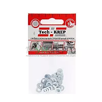 Шайба плоская М4 DIN125а оцинк. пакет (уп.55шт) Tech-KREP 103042