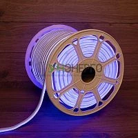 Шнур светодиодный гибкий неон LED SMD 8х16мм 120LED/м двустор. син. (уп.100м) Neon-Night 131-093