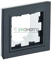 Рамка 1-м IP44 BRITE РУ-1-БрГ-44 графит IEK BR-M12-44-K53