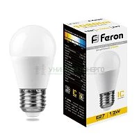 Лампа светодиодная Feron LB-950 Шарик E27 13W 2700K 38104