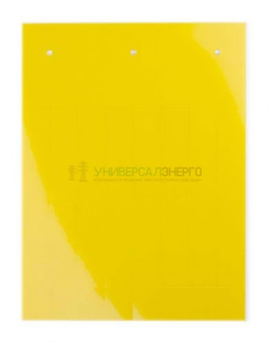 Табличка полужесткая установка в держатель ПВХ-0.5 желт. (уп.120шт) DKC TAS4915Y