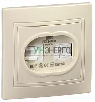 Розетка компьютерная 2-м СП Кварта РК12-ККм крем. IEK KV-K20-K33