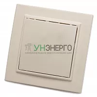 Выключатель 1-клавишный, STEKKER, PSW10-9003-02, 250В, 10А, серия Эрна, слоновая кость 39230