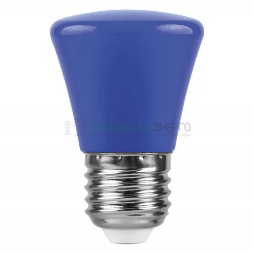 Лампа светодиодная Feron LB-372 Колокольчик E27 1W синий 25913 фото 2