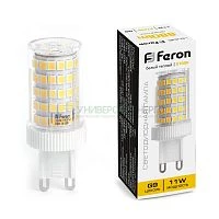Лампа светодиодная Feron LB-435 G9 11W 2700K 38149