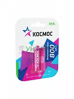 Аккумулятор AAA/R03 Ni-MH 800мА.ч (блист.2шт) Космос KOCR03NIMH(800MAH)