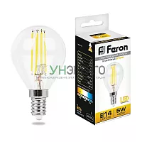 Лампа светодиодная Feron LB-61 Шарик E14 5W 230V 2700K 25578