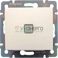 Механизм переключателя промежуточного 1-кл. СП Valena 10А IP31 250В с подсветкой сл. кость Leg 774348