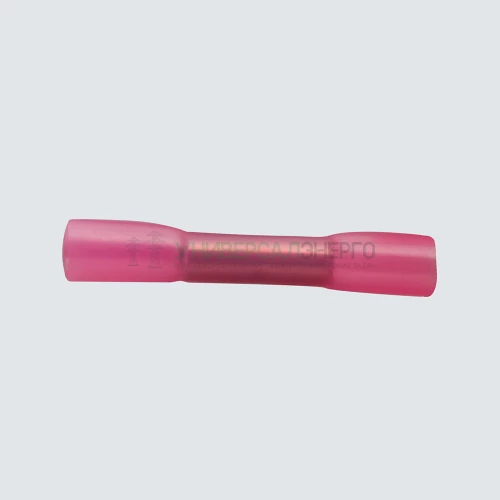 Гильза соединительная изолированная термоусаживаемая STEKKER LD300-0515 сечение 0.5-1.5мм2. 19A, розовый (DIY упак 10шт) 32805 фото 2