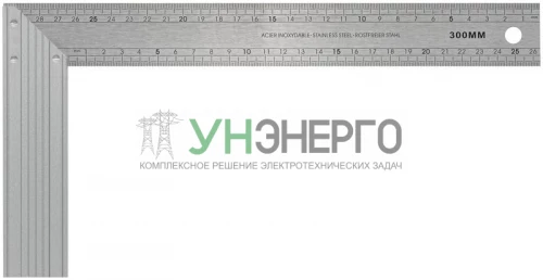 Угольник столярный профи 300х150мм FIT 19544