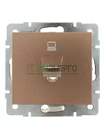 Механизм розетки компьютерной Rain RJ45 матов. бронз. LEZARD 703-3188-139