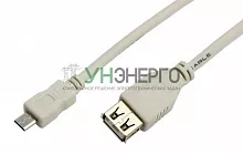 Шнур micro USB (male) - USB-A (female) 0.2м Rexant 18-1161