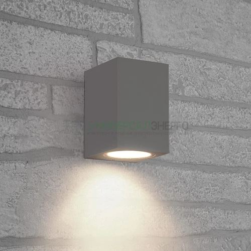 Светильник садово-парковый Feron DH050,на стену, GU10 230V, серый 48324 фото 2