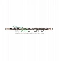 Патч-панель 19дюйм 0.5U 24 порта кат.6 (класс E) 250МГц RJ45/8P8C 110/KRONE T568A/B полный экран с органайзером метал. NIKOMAX NMC-RP24SE2-HU-MT