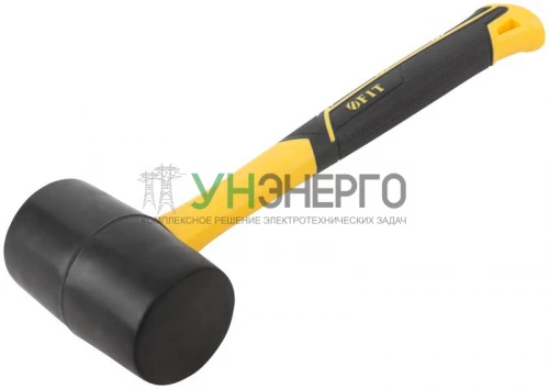 Киянка 60мм 450г фибергласовая ручка резинов. FIT 45513 фото 2