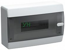 Корпус ЩРН-П-12 UNION Compact IP41 черн. прозр. дверь пластик. IEK UIC-KP12-N-12-41-K01