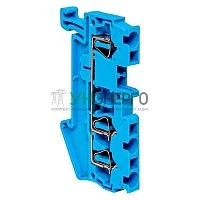 Колодка клеммная ST-2.5 28А 3 вывода пружинная син. EKF plc-jxb-st-2.5-3-blue Колодка клеммная ST-2.5 28А 3 вывода пружинная син. EKF plc-jxb-st-2.5-3-blue