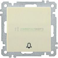 Механизм выключателя 1-кл. СП Bolero 10А IP20 ВС10-1-4-Б кнопочный звонок крем. IEK EVB14-K33-10