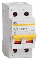 Выключатель нагрузки (мини-рубильник) 2п 32А ВН-32 KARAT IEK MNV10-2-032 Выключатель нагрузки (мини-рубильник) 2п 32А ВН-32 KARAT IEK MNV10-2-032
