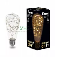 Лампа светодиодная Feron LB-380 E27 3W 2700K 41674