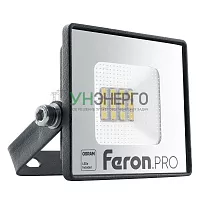 Светодиодный прожектор Feron.PRO LL-1000 IP65 10W 6400K  черный 41537