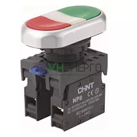 Кнопка двойная NP8-11S 1НО+1НЗ IP65 (R) CHINT 667178 Кнопка двойная NP8-11S 1НО+1НЗ IP65 (R) CHINT 667178