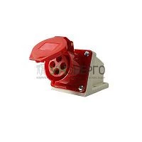 Розетка стационарная ОП PPC 114 16А 4п 3PPE 380В IP44 JazzWay 5072657
