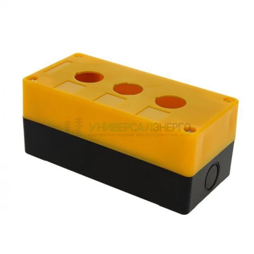 Корпус КП103 3 кнопки пластик. желт. EKF cpb-103-o фото 2