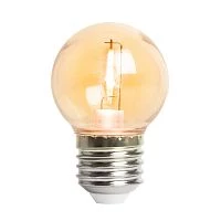 Лампа светодиодная Feron LB-383 Шарик прозрачный E27 2W оранжевый 48932