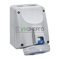 Розетка накладная 16А 230В 2К+3 IP67 Leg 555354