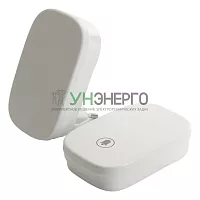 Звонок беспроводной (клавиша и база в розетку) радиочастотный 433MHz, белый, DB-380 48882