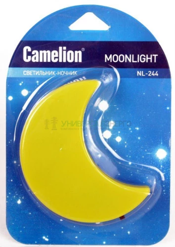 Светильник светодиодный NL-244 "Месяц" 220В ночник с выкл. желт. Camelion 14264 фото 8