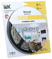 Лента светодиодная ECO LED LSR-3528WW60-4.8-IP65-12V 5Вт/м (уп.5м) тепл. бел. IEK LSR1-1-060-65-1-05 Лента светодиодная ECO LED LSR-3528WW60-4.8-IP65-12V 5Вт/м (уп.5м) тепл. бел. IEK LSR1-1-060-65-1-05