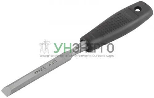 Стамеска CrV с пластиковой ручкой 12мм FIT 43112 фото 2