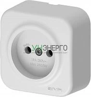 Розетка 1-м СП ARIA 16А IP20 без заземл. бел. ARVIA 25 01 1000 215