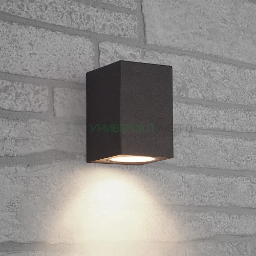 Светильник садово-парковый Feron DH050,на стену, GU10 230V, черный 48325 фото 2