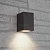Светильник садово-парковый Feron DH050,на стену, GU10 230V, черный 48325