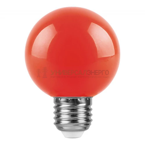 Лампа светодиодная Feron LB-371 Шар E27 3W красный 25905 фото 4