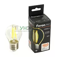 Лампа светодиодная Feron.PRO LB-1708 Шарик E27 1280LM 8W 175-265V 2700K 51253