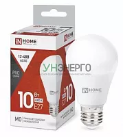 Лампа светодиодная низковольтная LED-MO-PRO 10Вт грушевидная матовая 4000К нейтр. бел. E27 900лм 12-48В IN HOME 4690612038032