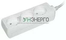 Удлинитель 3х1.5м без заземл. 10А IP20 У3 2P 250В 2х0.75 IEK WYP10-06-03-01-N