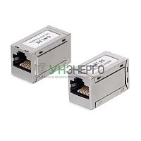 Адаптер проходной CA-8p8c-C5e-SH RJ45-RJ45 (8p8c) кат.5E экранир. Cabeus 9676c Адаптер проходной CA-8p8c-C5e-SH RJ45-RJ45 (8p8c) кат.5E экранир. Cabeus 9676c