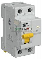 Устройство защиты от дугового пробоя (УЗДП) 1P+N C 10A с авт. выкл. KARAT IEK KA-DP11-1-010-C