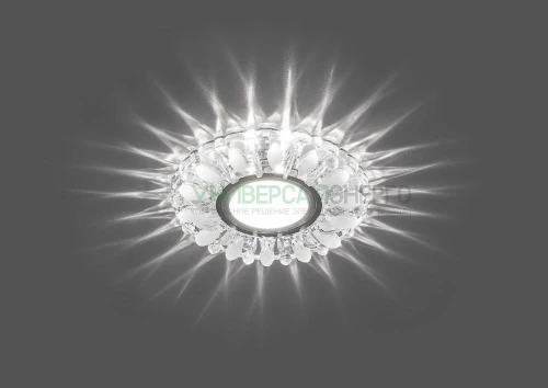 Светильник встраиваемый с белой LED подсветкой Feron CD914 потолочный MR16 G5.3 прозрачный-матовый 29535 фото 2
