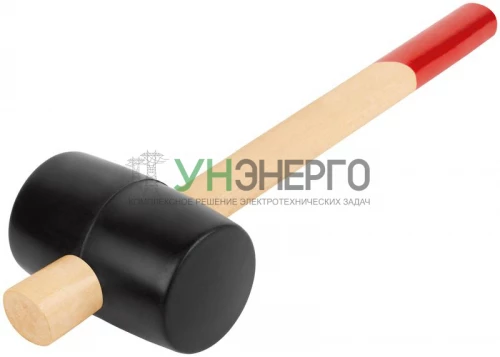 Киянка 70мм 750г деревянная ручка резинов. КУРС 45375 фото 2